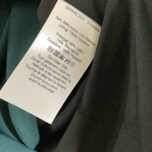 Veronica Beard One Button Green Blazer Jacket - Picture 7 of 7